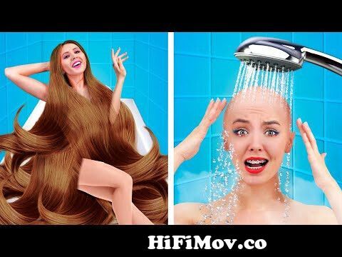 Long VS Short Hair Problems - Crazy Girly Problems with Hair | Thin Hair VS  Thick Hair by La La Life from long hair cut video Watch Video 