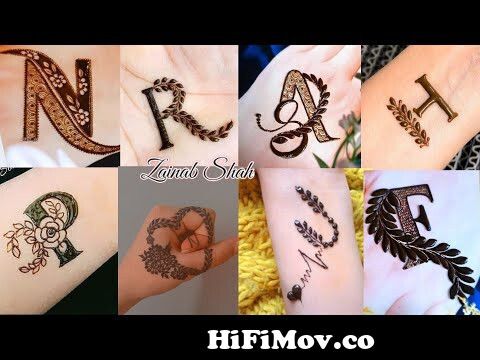 Sk henna artist  R letter temporary tattoo Comment down  Facebook