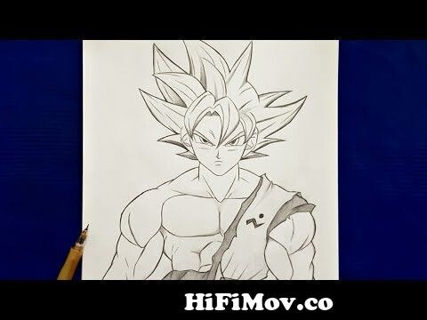 How to draw Goku ( Ultra instinct ) | Goku Ultra instict step by step |  easy tutorial from jatoi ghoku oraw Watch Video 