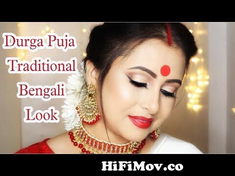 Bengali makeup kaise karen | step by step makeup tutorial for beginners |  juda hairstyle | Kaur Tips from eay makap bangale Watch Video 