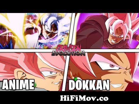 Dokkan VS Anime Comparison - Super Saiyan Rosè Kaioken Goku Black [FANMADE  - CRIMSON EVOLUTION] from goku black dokkan images Watch Video 