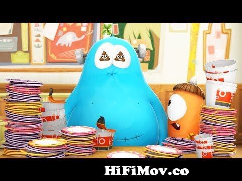 Funny Animated Cartoon | Spookiz Too Much Food Equals Toilet Time 스푸키즈 |  Videos For Kids from funny animated 2 Watch Video 