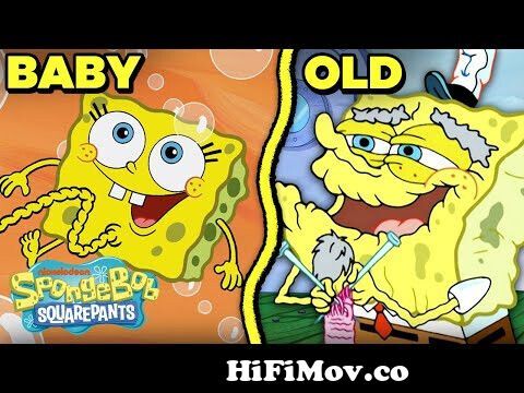 hambruna lanzadera Caligrafía SpongeBob's Stages of Life! ⏰ Baby Sponge to Old Man | SpongeBob from bub  dag has patrick Watch Video - HiFiMov.co