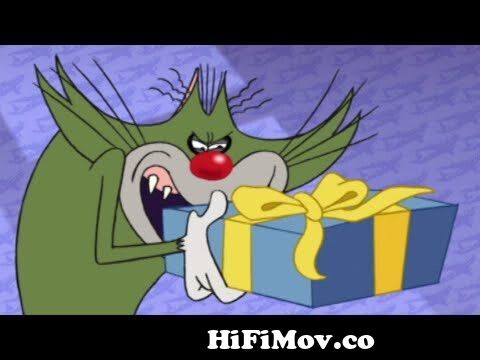 Oggy and the Cockroaches 🎁 THE MYSTERIOUS PRESENT | CARTOON | New Episodes  in HD from hindi cartoon ogi Watch Video 