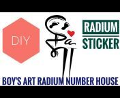 Boys Art radium number house