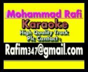 Mohammed Rafi Karaoke Track Hindi