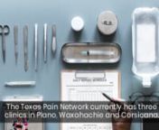 The Texas Pain Network, a pain management clinic based in Plano, Texas, announced the launch of an updated range of therapies for patients experiencing a wide range of chronic and acute pain. The clinic works closely with each patient to identify the root cause of their conditions and create a personalized therapy plan to promote sustainable pain relief.nnMore details can be found at https://texaspainnetwork.com.nnWith the new announcement, the clinic strives to provide a comprehensive pain mana