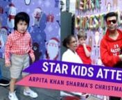 Bollywood celebrities celebrated Christmas with their young ones at a special Christmas party hosted by Ayush and Arpita. Star kids like Taimur, Roohi and Yash were seen enjoying the event along with their parents.