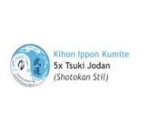 Kihon-Ippon-Kumite - 5x Tsuki Jodan from kihon ippon kumite jodan