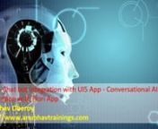 Using SAP Conversational AI we can automate your business processes and improve customer support with AI chatbots. Become the ultimate intelligent enterprise by building powerful conversational agents in a heartbeat.nThe CAI will use ultimate power of NLP (Natural Language processing) Machine learning capabilities to design contextual chatbots. In this video, we will discuss, how to integrate the chatbot with our fiori application.nnPart 1 What is CAI and Chatbotnhttps://youtu.be/jxEUfXmq1f4nPar