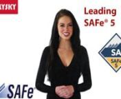 Scaled Agile Certification and Training. Book your Scaled Agile training today nhttps://www.allysky.com/sa-2021.htmlnor read more about the course here: http://www.allysky.com/safe-sa.html View the Leading SAFe course here http://www.allysky.com/safe-sa.html Gold Level - SAFe SA Training by 2 SPCs Trainers: Scaled Agile Framework 5 - Leading SAFe 4.6 Certification Provided by ALLYSKY a Scaled Agile GOLD Partner. During this two-day training course, attendees will gain the knowledge necessary to