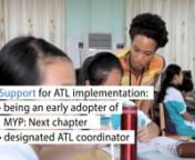 Research on the implementation of MYP approaches to learning (ATL) strategies across the world shows that a majority of MYP teachers view ATLs as important and strive to implement them.nLearn, explore, reflect and take action: www.ibo.org/implement-myp