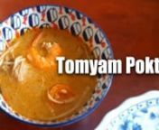 Kalau pergi mana-mana restoran thai atau siam di Malaysia, mesti ada masakan Tomyam Poktek dalam menu. You won&#39;t miss it, and harga dia selalunya mahal dari tomyam yang lain. Mari kita belajar cara memasak tomyam poktek dengan mudah dan senang.nnResepitomyam poktek ayam seafood ala thai sama macam dekat restoran thai. Sedap dimakan dengan nasi panas, masa hari hujan.. hmmmmmmm. Masakan time Perintah Kawalan Pergerakan (PKP), ada bahan2 yang tidak cukup untuk masakan, tapi jangan khuatir, saya