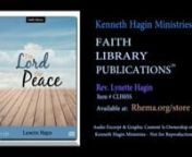FLP (Faith Library Publications)nnWorry and fear bring defeat.Don&#39;t allow the devil to dominate your thought life, using your mind as a bullseye for his target.Learn to take every thought captive and bring it into the obedience of Christ Jesus.Then you will walk in the peace of God!Rev. Lynette Hagin shares an commanding message that will help you walk in victory.nnTo purchase