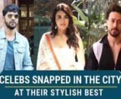 Varun Dhawan and Tiger Shroff were recently spotted in the city while Radhika Madan made a stylish appearance at the promotions of Angrezi Medium. Check out the video.