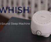 16 high quality sleep sounds for less in this simple, natural sleep sound machine.nnBabies (and anyone who needs more sleep) love white noise and other soothing sounds. This video shows you all the features of the Whish sleep sound machine by Yogasleep. Get 16 sleep, relaxation and soothing sleep sounds in a compact noise machine.nnWhish – Even More Sleep Sounds nnWhether you prefer rain sounds, ocean waves, or the whoosh of a running fan, the Whish multi-sound machine has you covered! Choose