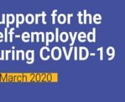 After a long wait, and under much pressure, on 26 March, Chancellor Rishi Sunak announced measures to support self-employed people whose livelihoods are affected by COVID-19.