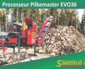 Le processeur à bois de chauffage Pilkemaster EVO36 permet de couper et fendre des billons jusqu&#39;à 14.5 pouces de diamètre pour produire efficacement du bois de chauffage.