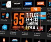 BretFX Power Tools PRO- 55 Additional Premium FCPX Titles, Effects, Transitions &amp; Presets for BretFX Power Tools AVAILABLE @ https://bretfx.com/product/power-tools/nPower Tools Trailer Video https://youtu.be/-8ofxg4iqv8nLaunch Video https://youtu.be/kqXPFEjlLXAnnBretFX Power Tools is a 2 tiered collection of FCPX titles, effects, &amp; transitions for Final Cut Pro X. The LITE version includes 30 FREE FCPX titles, effects, and transitions. The PRO (premium) version includes an ADDITIONAL 55