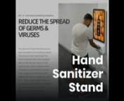 Hand Sanitizer Stand Signage Displaynhttps://www.ssidisplays.com/blog/hand-sanitizer-standnThis new line of sleek freestanding or wall mountable hand sanitizing stand systems ship plug n’ play ready to go.nThis hand sanitizing kiosk comes equipped with an internal auto hand sanitizer dispenser. Dispense gel, foam or liquid hand sanitizer.nnThis kiosk features a sturdy metal enclosure that is designed to withstand indoor public applications and environments.nnBuilt in commercial grade 21.5″ H