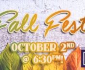 Kicking it off, our Fall Fest is this Wednesday! In case you haven’t heard yet, this free event is packed with fun activities including a petting zoo, games &amp; candy, and bounce houses. There will be food &amp; concessions for sale, plus an unlimited entry &#36;5 raffle for a brand new iPad! If you haven’t yet, get signed up to become a part of our awesome Serve Team that’s making this whole night possible and invite your friends and family. It’s super easy to do it right on Facebook, so