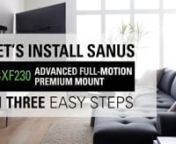 SANUS BXF230 Install from bxf