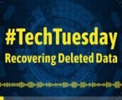 On #TechTuesday we&#39;ve often talked about how the most valuable thing on your computer, tablet or smartphone is your data. nnBut what happens if you accidentally delete some of that data? Here are the first steps to take towards recovering it.nn#STEP ONE - Stop what you&#39;re doing to avoid any further changes being made to the files on your system. Your files may be