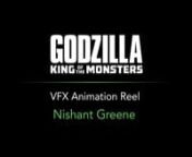 This showreel contains all the shots that I animated in Godzilla: King of the Monsters. All shots are keyframe animation. Black and White for context only.nn1 - Godzilla and Ghidorahn2 - Mothra onlyn3 - Rodan and Mothran4 - 7 Responsible for all creaturesn5 - Osprey and Argon8 - Godzilla and GhidorahnnMusic - Jon Bjork