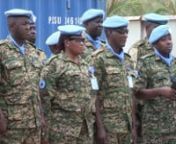 STORY: New UN Guard Unit starts duties protecting worldbody’s staff in Mogadishu nTRT: 3:56nSOURCE: UNSOM PUBLIC INFORMATIONnRESTRICTIONS: This media asset is free for editorial broadcast, print, online and radio use.It is not to be sold on and is restricted for other purposes.All enquiries to thenewsroom@auunist.orgnCREDIT REQUIRED: UNSOM PUBLIC INFORMATION nLANGUAGE: ENGLISH nDATELINE: 25/JULY/2019, MOGADISHU, SOMALIAnnnSHOT LIST:nn1. Wide shot, UN envoy for Somalia, James Swan and L