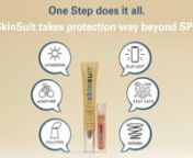 SkinSuit is a revolutionary sheer protective layer that goes beyond SPF to intercept UV, blue light, infrared radiation, pollution, and heat before skin damage occurs. SkinSuit works to inhibit roaming free radical formation as it boosts the effectiveness of topical antioxidants, vitamins, and sunscreen actives for a smoother, tighter, brighter complexion.