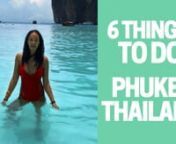 Top 6 things to do in Phuket Thailand for 2019. This travel guide will go over my trip to Phuket Thailand. If you’re asking, “should I visit Phuket when I visit Thailand?” This video will help you make that decision. I traveled to Phuket from Bangkok. I did the entire 11-day trip using just a carry-on. Phuket is a large island with a beach vibe. It’s different from the hustle and bustle ofBangkok. There are many activities to do while in Phuket including the beach and Phi Phi Islands.