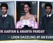 The Bollywood stars like Kartik Aaryan, Ananya Panday looked dazzling at an event. Kartik Aaryan looked handsome as always in suit and pant teamed up with black boots. Ananya Panday, on the other hand, looked drop dead gorgeous in a black and pink one piece.