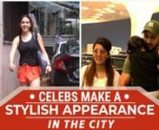 The Coolie no. 1 actress Sara Ali Khan was spotted outside the gym. She looked fresh as she stepped out post her workout. She donned orange shorts with a black tee and black shoes. The actress smiled for the paps as she got in her car. Harbajan Singh was also spotted with his family at the airport. He looked dapper in an olive-green t-shit and a matching cap.