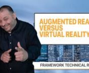 Augmented Reality Versus Virtual Reality. Augmented Reality and Virtual Reality are two different technologies used to represent the real world with digital augmentation, and a completely virtual world.In this video, Mark will explain the difference between augmented reality and virtual reality.nnTranscriptnFrom futurists to tech junkie— everyone seems to be talking about AR and VR technology. Known formally as Augmented reality and Virtual reality, AR and VR could have a huge impact on ever