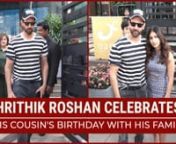 Hrithik Roshan was snapped by paparazzi in the city with his family. He was spotted with father Rakesh Roshan and his son. The War actor was donning a striped t-shirt and denim jeans. The Roshan family was headed to celebrate Hrithik&#39;s sister, Pashmina Roshan&#39;s birthday. On the work front, there are reports that Rakesh Roshan and Hrithik Roshan are all set to make the official announcement for Krrish 4 next month.