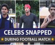 Ranbir Kapoor has snapped ahead of his football game in the city. Ae Dil Hai Mushkil actor Ranbir Kapoor looked all geared up as he got papped during his football match in the city. Other celebrities also joined him for the football match.