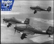 Explore Luftwaffe battle scenes with this German film documenting various aircraft in aerial combat and bombing during World War II. Rare stock footage available for purchase and download.nhttps://www.buyoutfootage.com/pages/titles/pd_dc_129.phpnn00:00:23 - Ground Crew Preparations: Watch as Luftwaffe ground crew meticulously prepare a Junkers Ju-87 Stuka for its mission, showcasing the precision and teamwork behind the scenes of air combat operations.n00:00:30 - Ju-87 Stuka Rear Gunner: A rear