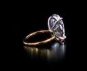 Whisper Thin Old Mine Solitaire Ring YG 360 from ring ring