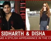 Sidharth Malhotra was seen wearing a black jacket paired with denim. On the work front, his film &#39;Marjaavaan&#39; also stars Riteish Deshmukh, Tara Sutaria and Rakul Preet Singh. It is slated to hit the theatre screens on 22nd November. Disha Patani who will be seen in &#39;Malang&#39; was spotted outside the airport. She opted for a super comfortable jacket and joggers.