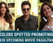 Illeana D&#39;Cruz was spotted promoting her upcoming movie, Pagalpanti with her costars Anil Kapoor, Pulkit Samrat, Kriti Kharbanda, Urvashi Rautela and Arshad Warsi. She was dressed in a floral dress. Anil Kapoor can be seen in all black while Pulkit Samrat opted for colour. Kirti Kharbanda arrived in a black skirt with a patterned top. Urvashi Rautela arrived in an overall dress with a crop top. Arshad Warsi also opted for all white.