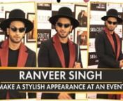 Ranveer Singh recently arrived at an event dressed in a sophisticated outfit. The Gully Boy actor made a style statement as he arrived in a black and maroon blazer teamed up with a pair of wide-leg pants and red shoes. He completed his look with a cane and hat. He also wore a pair of dapper sunglasses. The actor will next be seen in &#39;83 starring opposite his wife, Deepika Padukone.&#39;