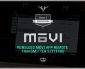 A quick overview on transmitter settings for the MōVI M10.