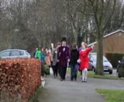 Pupils at Finchale Primary School walked to school dressed as their favourite story book characters as part of their Walk once a Week (WoW) scheme in March 2013.