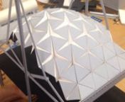 Tensile structure rigid origami expandable roof