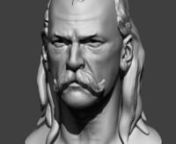 Again starting with a male base mesh I use, Once again I gathered some reference on actors I thought would work, firstly I was thinking Sam Elliot and then I moved towards a shot of Tom Selleck as I like his eyes, before moving to a few select shots of Gary Oldman. This was just for ref, not for a likeness. Revolver Ocelot has changed alot in the series and so I wanted to take him back to his MGS1 days and explore the lone gun slinger aspect. Hes gonna be pretty old and super weathered in the en