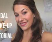 Hi guys,nnI hope you enjoyed my Bridal Make-Up Tutorial!nnThe products that were featured in this video are:nnLiz Earle:nHot Cloth CleansernInstant Boost Skin Tonic SpritzernDry/Sensitive Skin Moisturiser http://uk.lizearle.com/cleanse-tone-moisturisennBioderma http://www.escentual.com/bioderma/nnLucas Paw Paw Ointment http://pawpawshop.co.uk/nnBenefit Porefessional PrimernnMAC:nStrobe CreamnFull Coverage Foundation in NW20nPrep and Prime Eyesn217 BrushnEyeshadows - Haux, Antiqued, Embark, Naked