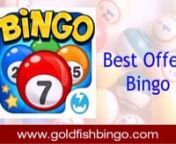 Play online bingo at Goldfish Bingo to win huge cash prizes. Home to the best offers of bingo, this site brings in an opportunity to play free bingo games and a huge selection of slot and instant games.nhttps://www.goldfishbingo.com/