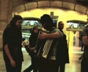 We connected with The Low Anthem in the middle of the Great Hall at Grand Central Station. The band had been on the road for the mostly all of 2009; their hair was long and their were eyes a little bleary. The one thing that comforted them was their instruments which be it Ben&#39;s guitar, Matt&#39;s accordion, Jocie&#39;s shaker made out of pill bottles and rubber bands, or Jeff&#39;s bass drum, was never out of their hands. It was here where The Low Anthem warmed up with