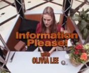 Comedienne Olivia Lee&#39;s hidden camera prank on The Tonight Show With Jay Leno, in this episode Olivia has her very own &#39;information booth&#39; in a mall offering all sorts of &#39;advice&#39; to the locals of LA.nwww.olivialee.comn@OLIVIALEE7