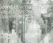 A collection of nostalgic sounds from Japanese olden days. Earlier tools, devices, machines and vehicles including vintage cars, motorcycles and steam locomotive. Many of bygone everyday sounds (interior - exterior) heard in the past are included. All tracks are live-recorded real sounds.nnNSE-632 Japanese Retro Sounds (1) Machines / Tools / Vehicles (99 tracks):nhttp://www.nash.jp/nml/collections/collection_result.php?sortby=1&amp;search_kind=collection&amp;series_no=5&amp;cd_no=NSE-632nnNSE-63